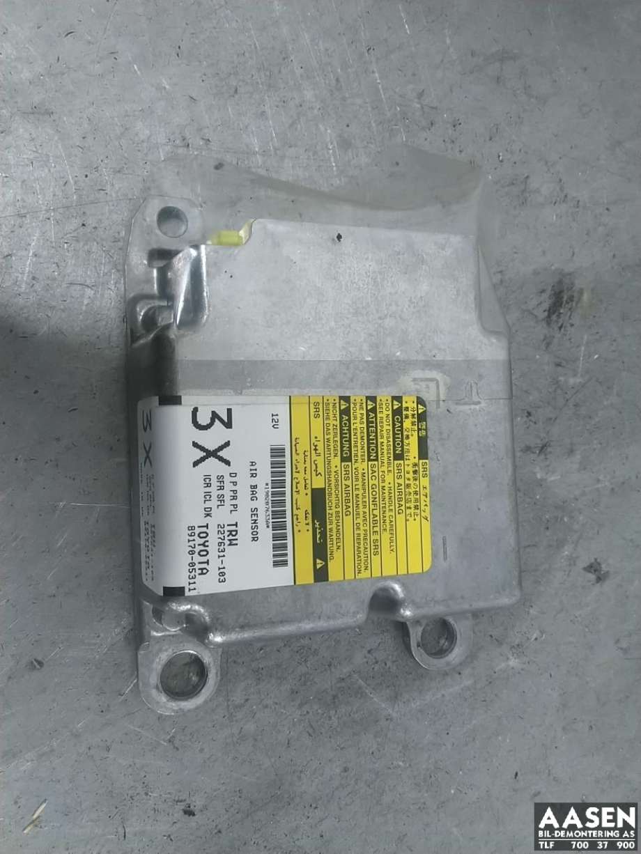 Airbag elektronikk til Toyota Avensis, 2009-2015 (Type III, Fase 1)  