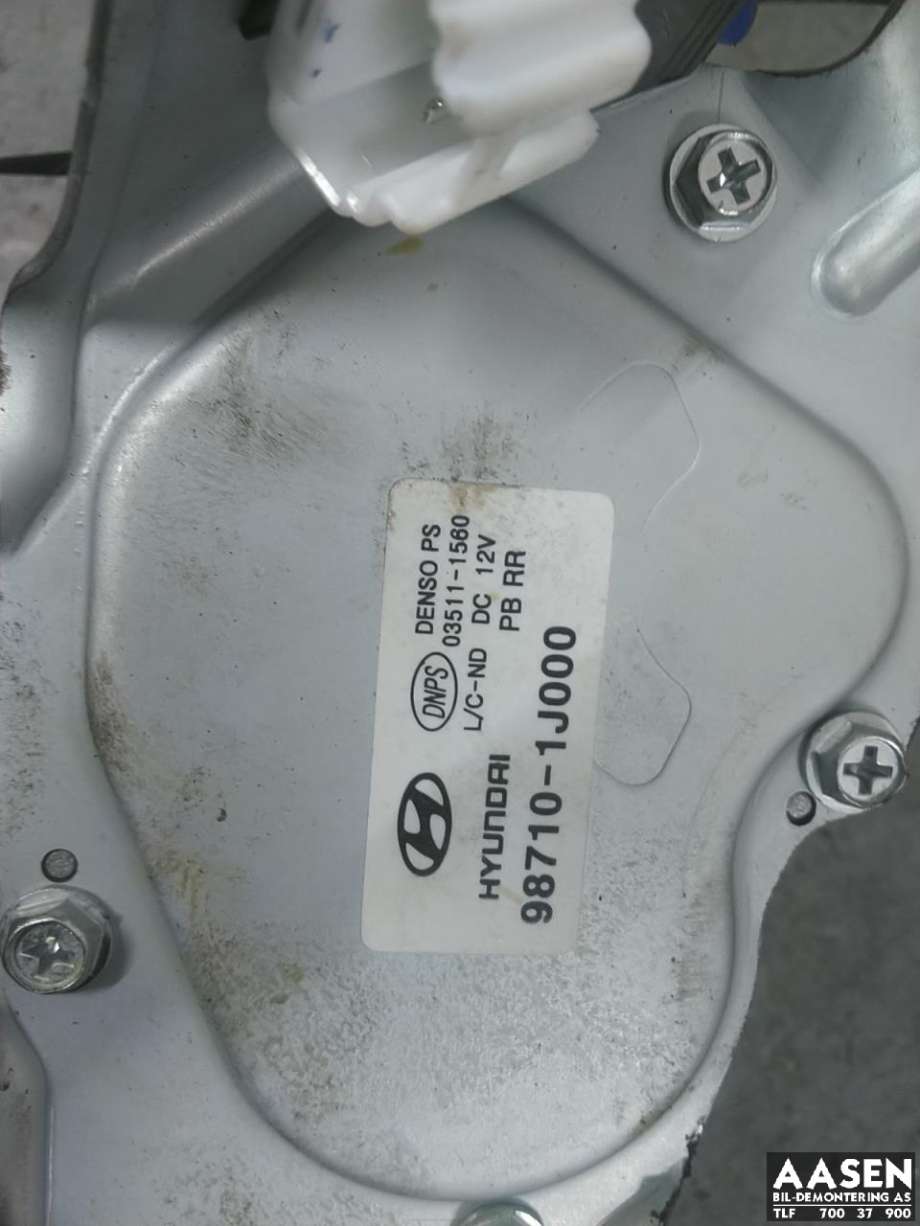 Viskermotor bakrute til Hyundai i20 2009-2014 (Type I)  (98700 1J000|)