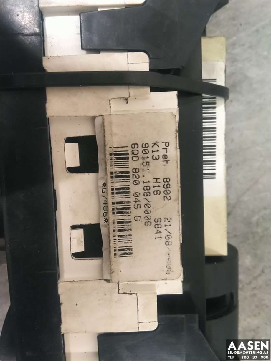 Varmeapparat betjening til VW Polo 2005-2009 (Type IV, Fase 2)  (6Q0 820 045 H|)