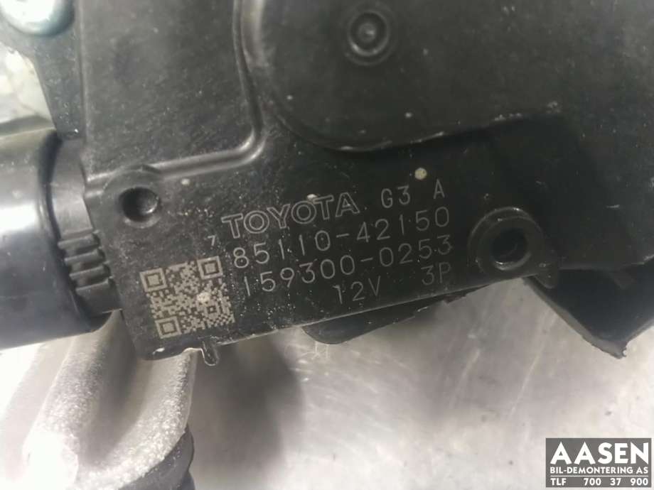 Viskermotor frontrute komplett m/overføring til Toyota RAV4 2009-2013 (Type III, Fase 2)  (8515042150|8515042151|8511042150)