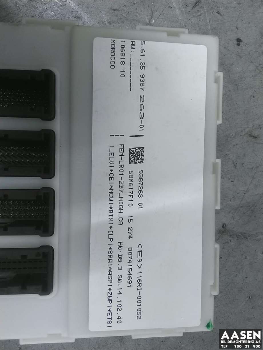 Styreenhet diverse til BMW 3-Serie 2012-2018 (F30/F31/F34) (F30/F31/F34) 