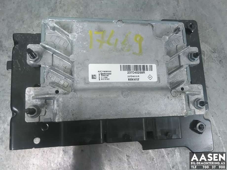 Styreenhet motor til Renault Kangoo, 2008-2021 (Type II)  (237D40258R)