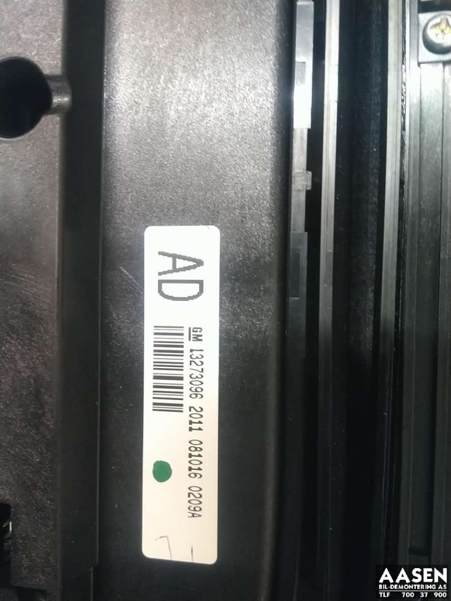 Varmeapparat betjening til Opel Insignia A 2009-2014  