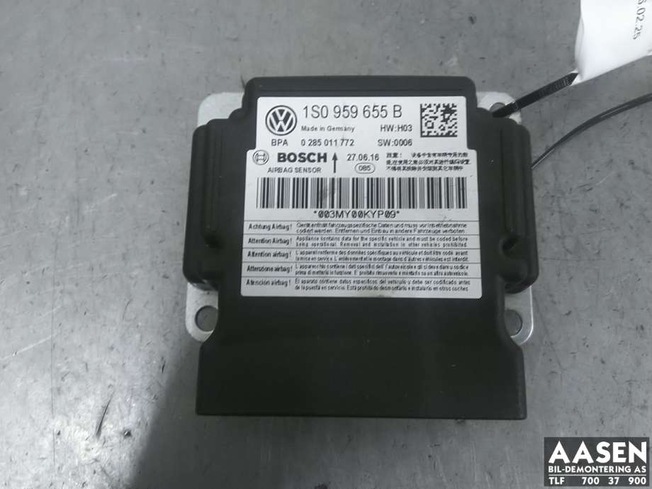 Airbag elektronikk til VW Up, 2012-2019  
