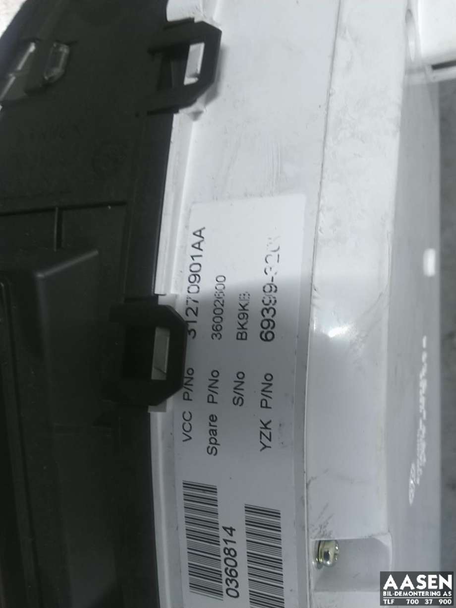 Instrumentpanel til Volvo XC70 2008-2013 (Type II, Fase 1)  