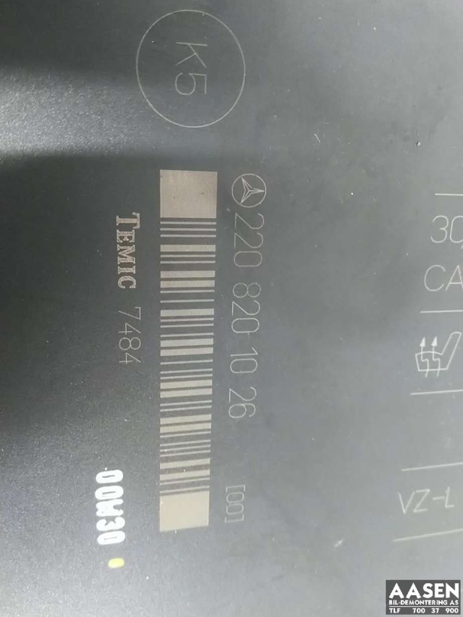 Styreenhet sete til Mercedes S-Klasse 1999-2005 (W220) (W220) (A 220 820 10 26|)