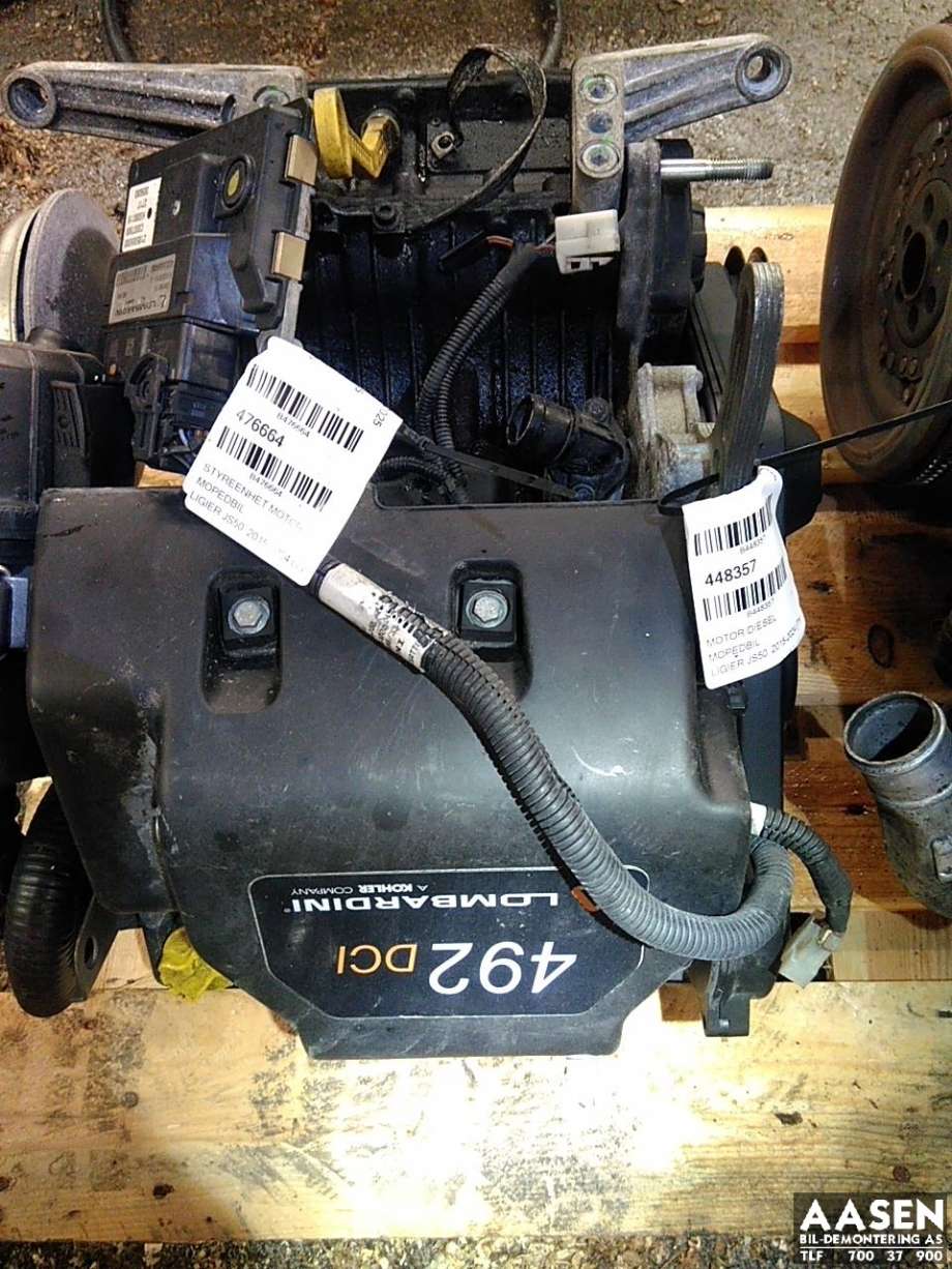 Motor diesel til Mopedbil Ligier JS50 2015-2024 (Type I)  (492DCI LOMBARDINI|)