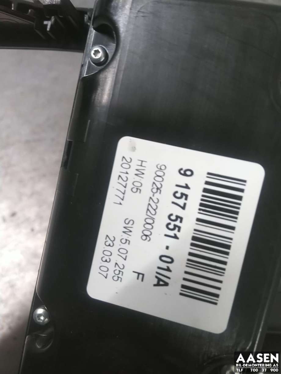 Varmeapparat betjening til BMW X5 2007-2013 (E70) (E70) (64 11 9 310 445|)