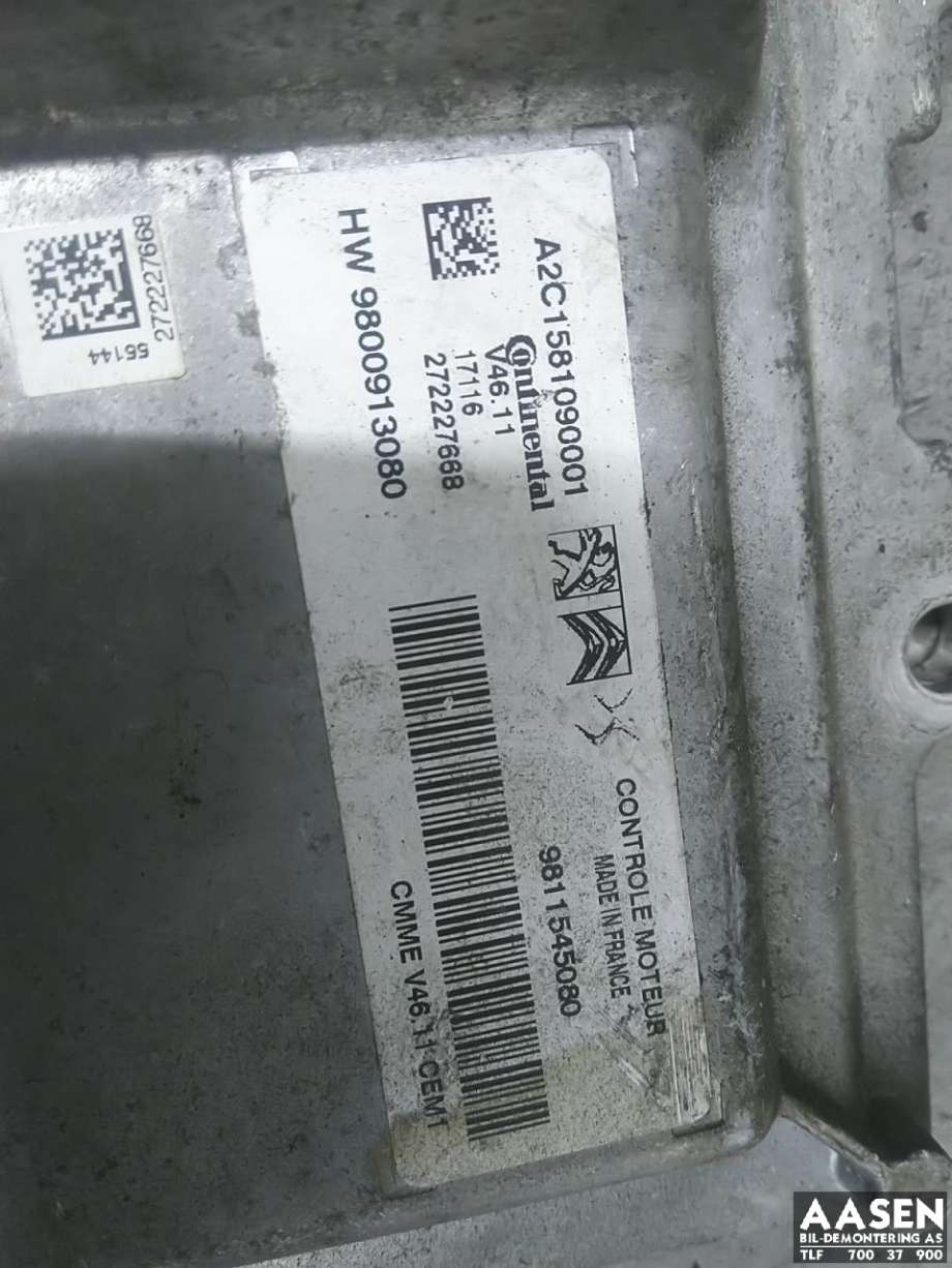 Styreenhet diverse til Peugeot 208 2012-2019 (Type I)  (9811545080|)