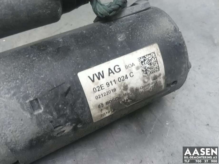 Starter diesel til VW Caddy 2015-2020 (Type III, Fase 3) (02E 911 024 C|02E 911 024 CX|)