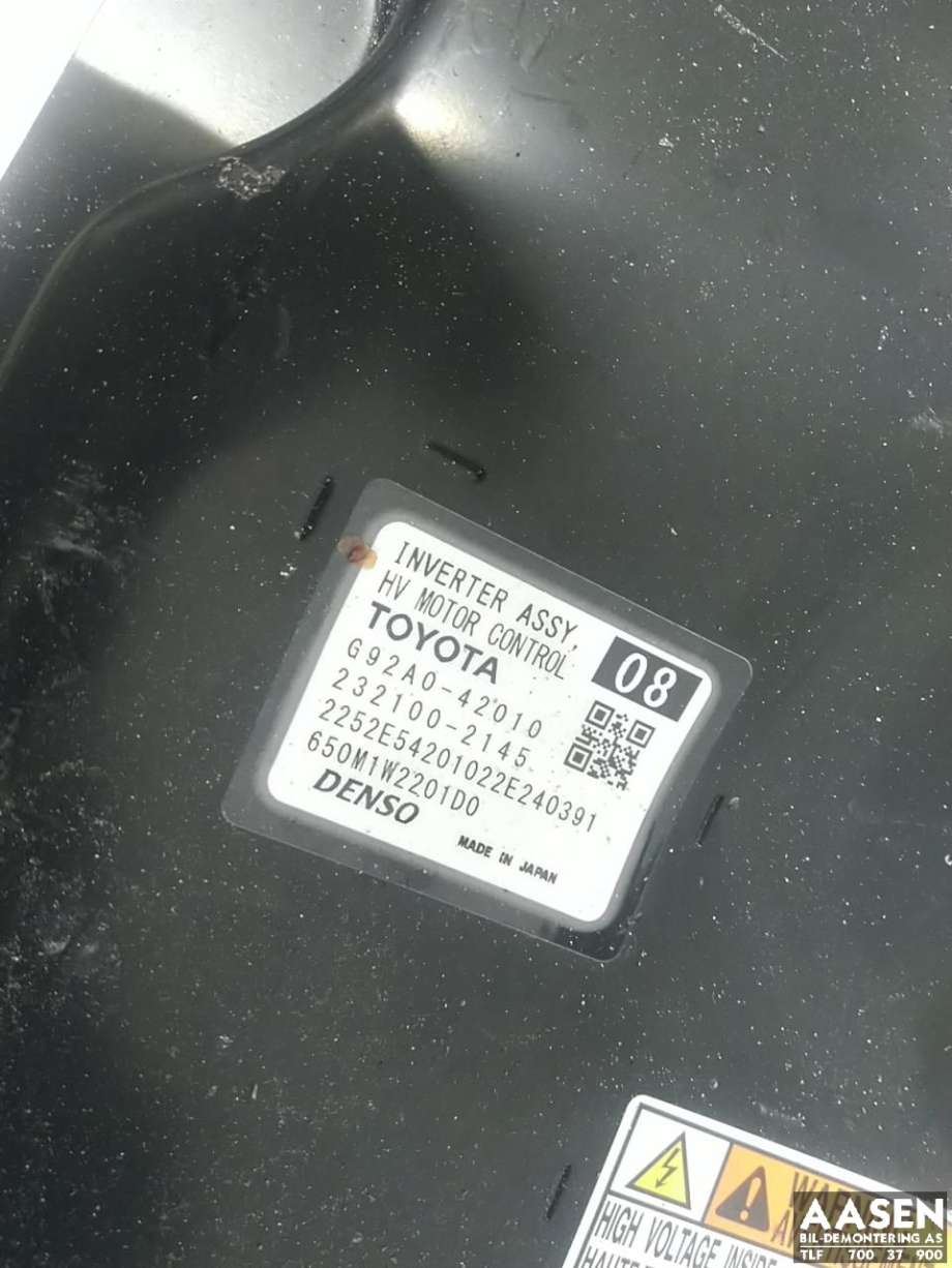 Inverter hybrid til Toyota RAV4 2019-->> (Type V)  (G92A042111|G92A042112|G92A042010)