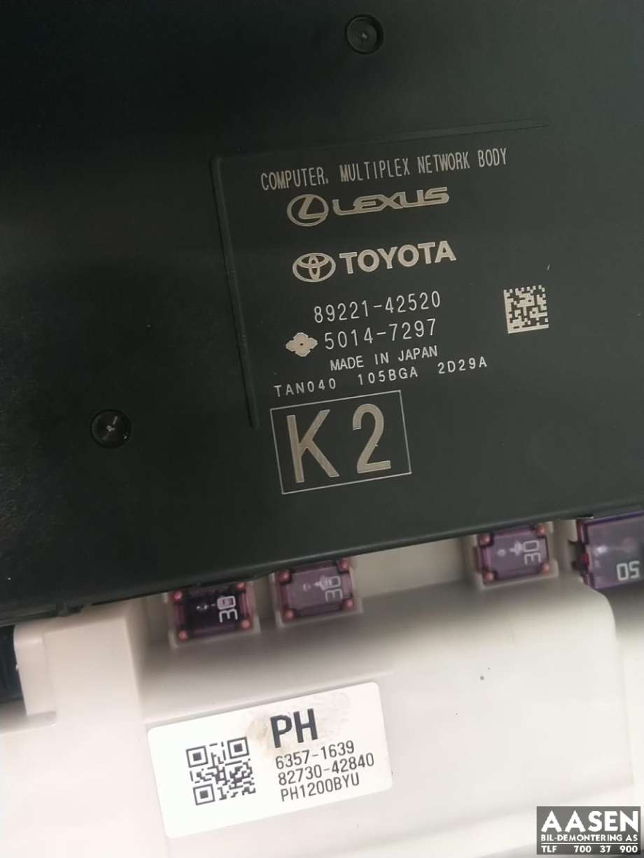 Styreenhet diverse til Toyota RAV4 2019-->> (Type V)  (8273042840|892G042820|)