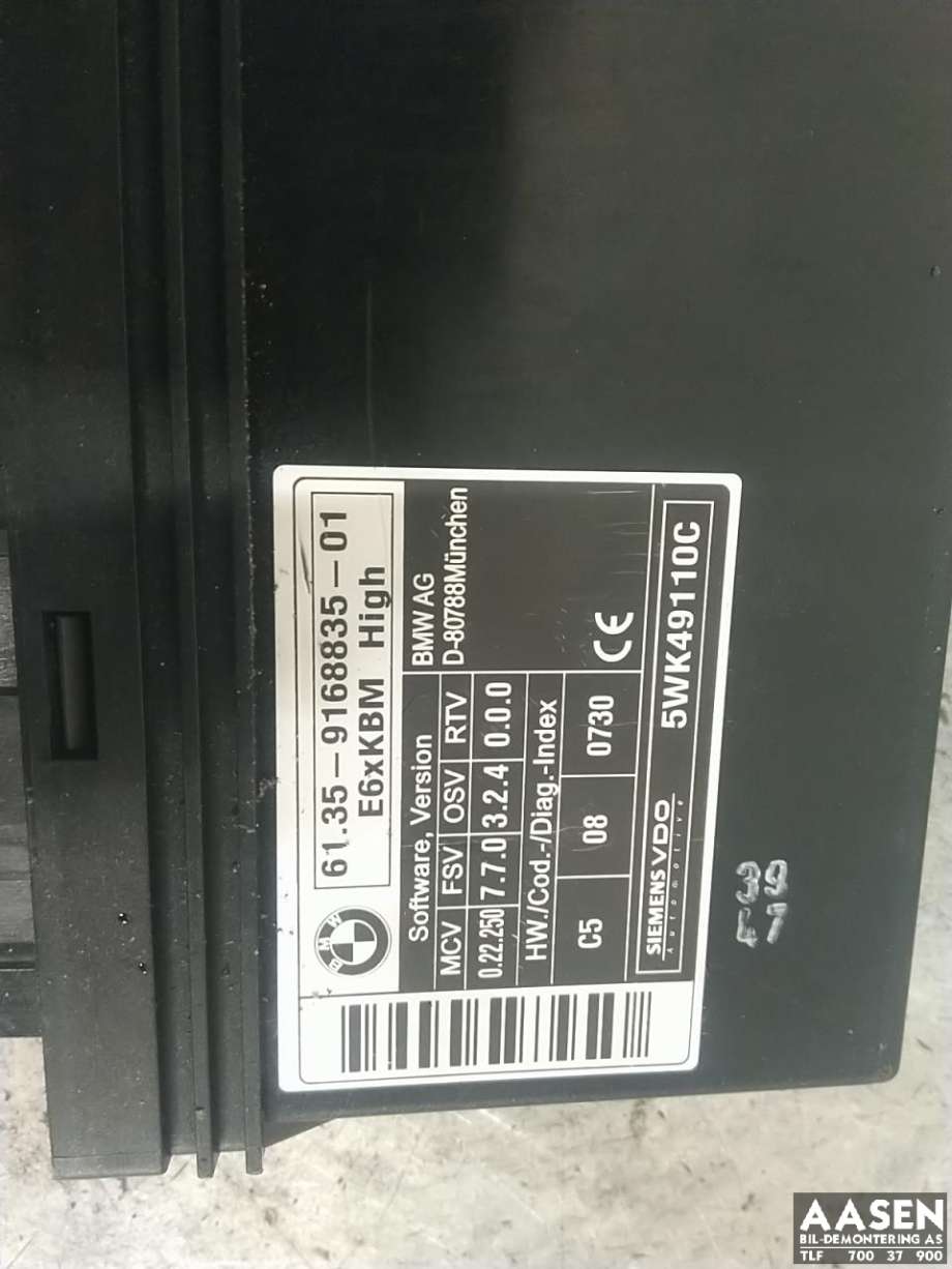 Styreenhet diverse til BMW 5-Serie 2003-2010 (E60/E61) (E60/E61) 