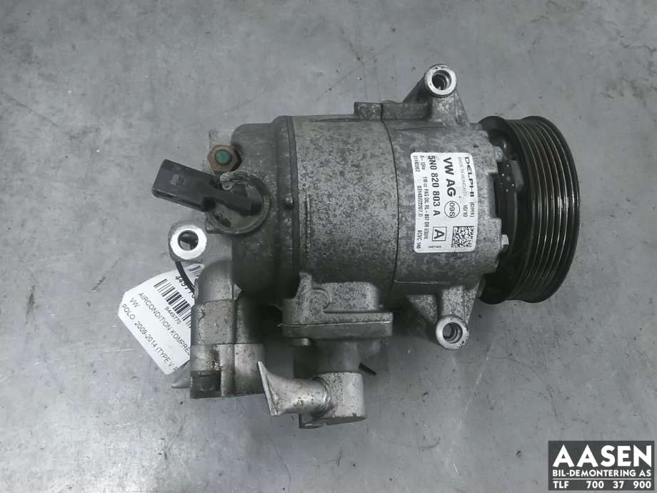 Aircondition kompressor til VW Polo, 2009-2014 (Type V, Fase 1)  