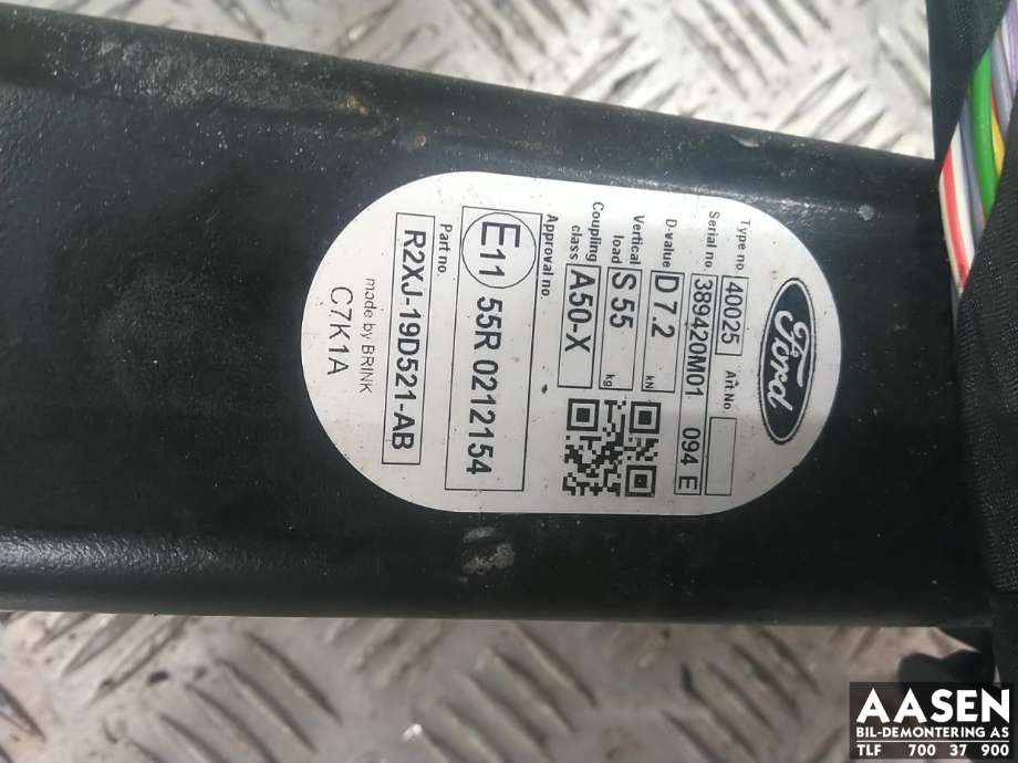 Hengerfeste til Ford Transit Courier 2024-->> (Type II)  (2710842|R2XJ-19D521-AB|)