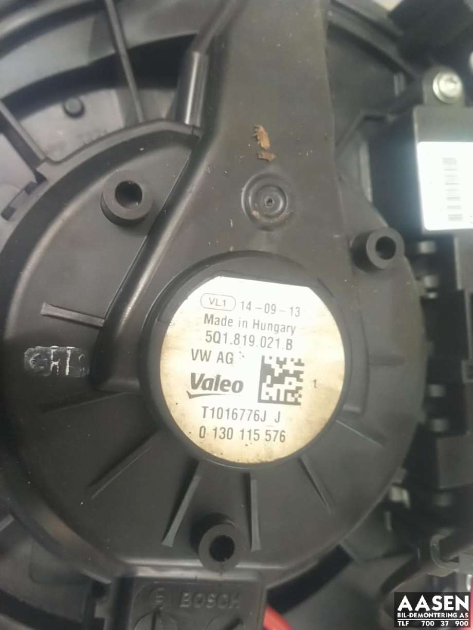 Varmeapparat motor til VW e-Golf 2014-2017 (Fase 1)  (5Q1 819 021 E|5Q1 819 021 H|)