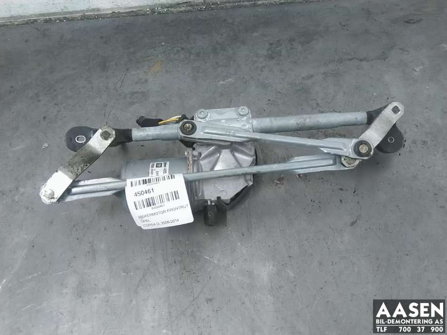 Viskermotor frontrute komplett m/overføring til Opel Corsa D, 2006-2014  