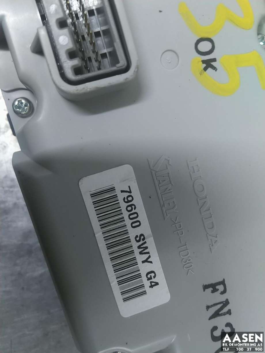 Varmeapparat betjening til Honda CR-V 2007-2012 (Type III)