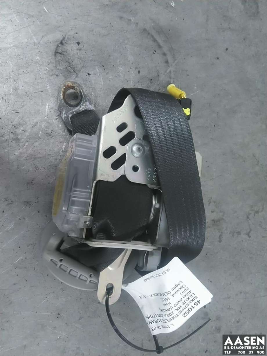 Sikkerhetsbelte foran høyre til Lexus RX 2003-2009 (Type II) (XU30) (XU30)
