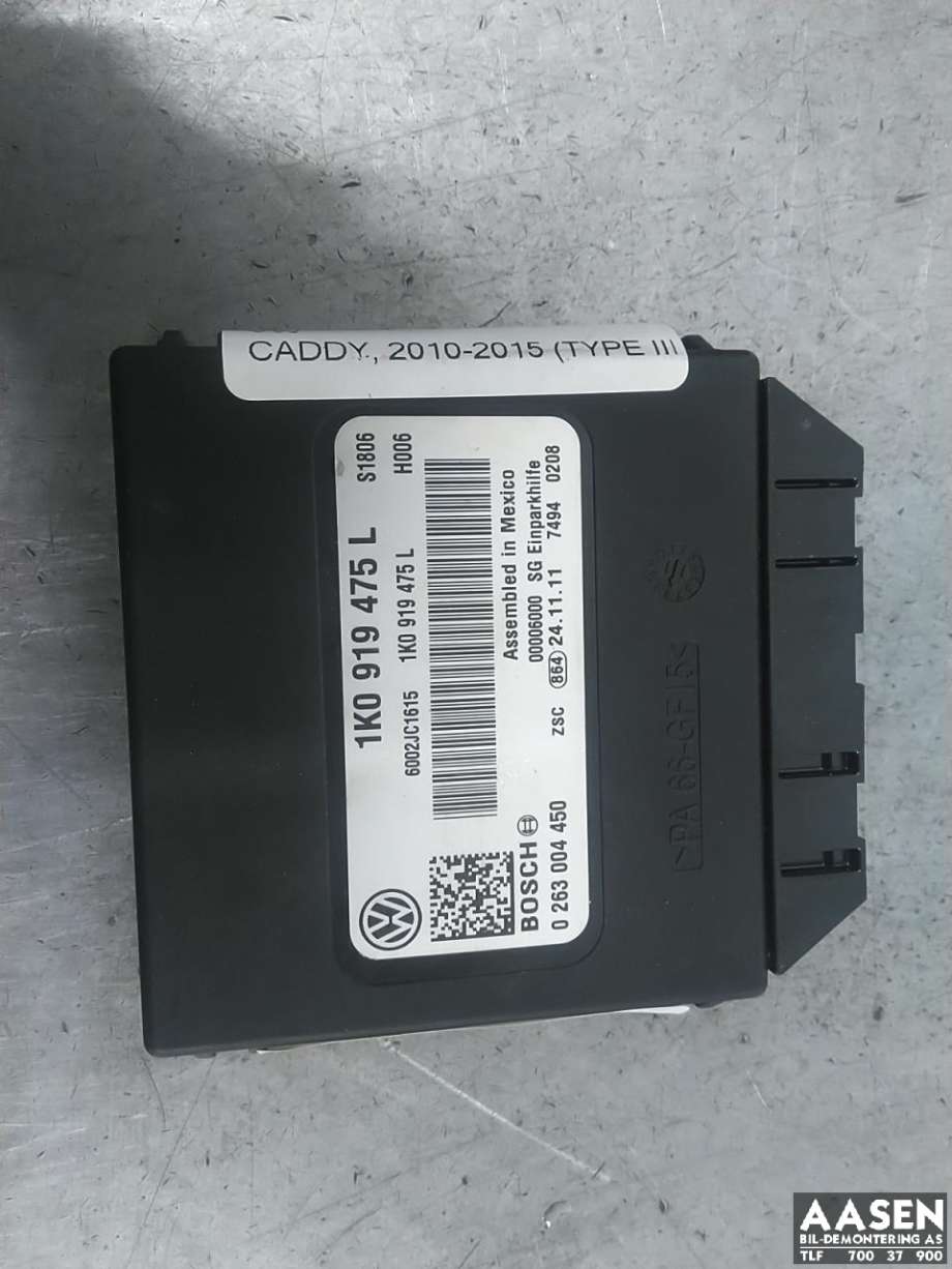 Styreenhet parkering til VW Caddy 2010-2015 (Type III, Fase 2) (1K0 919 475 L|)