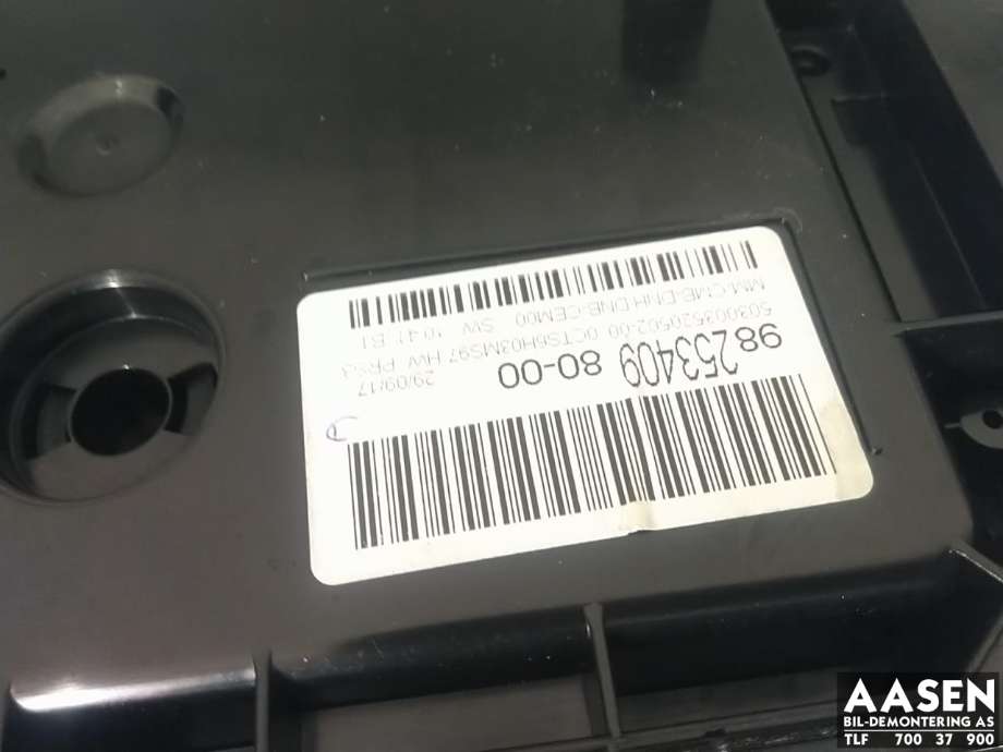 Instrumentpanel til Peugeot 3008 2016-->> (Type II)  (98 103 944 80|98 280 034 80|98 253 409 80)