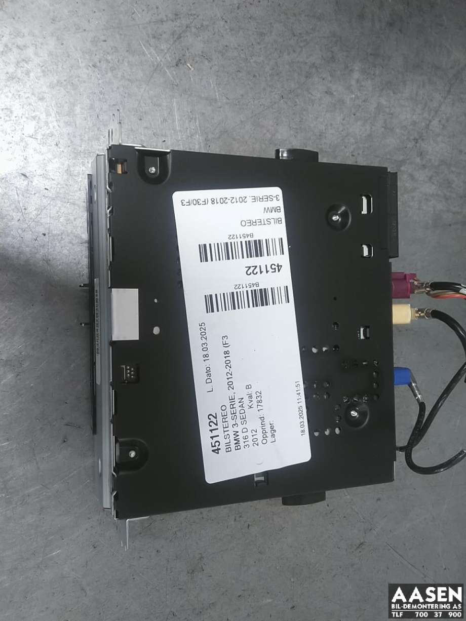 Bilstereo til BMW 3-Serie, 2012-2018 (F30/F31/F34) (F30/F31/F34)