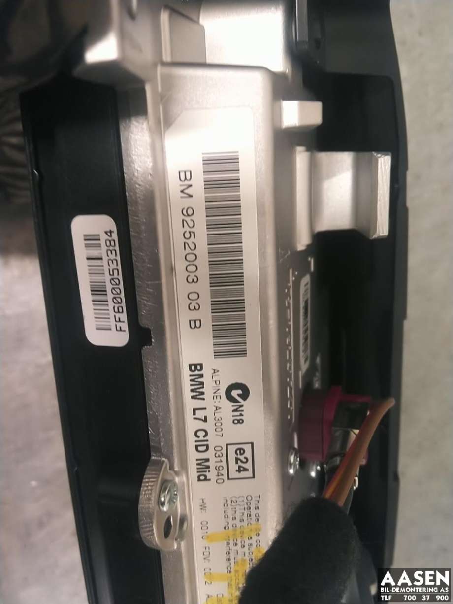 Bilstereo navigasjon skjerm til BMW 3-Serie 2012-2018 (F30/F31/F34) (F30/F31/F34) (65 50 9 292 247|)