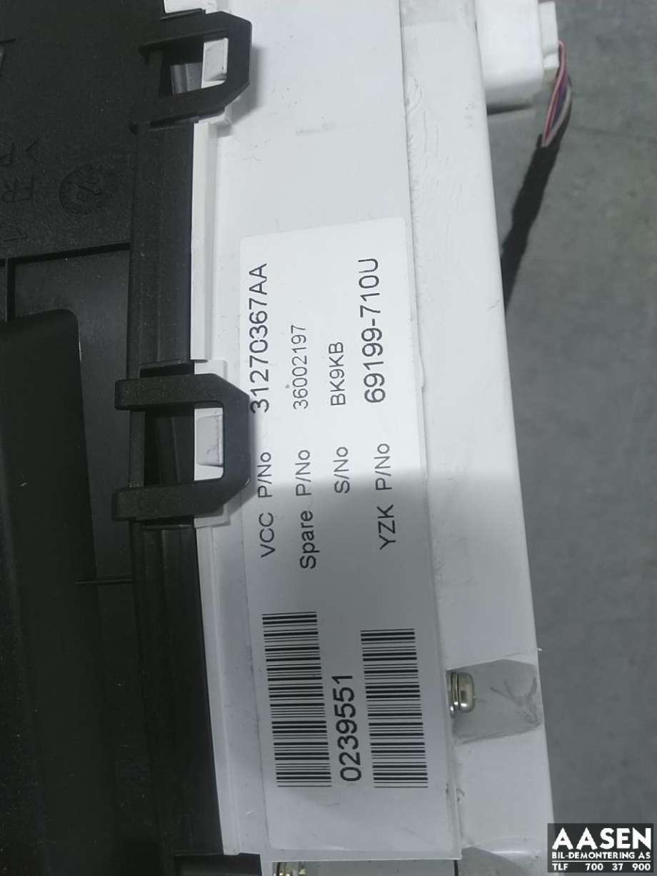 Instrumentpanel til Volvo XC60 2008-2013 (Type I, Fase 1)  (36002492|)