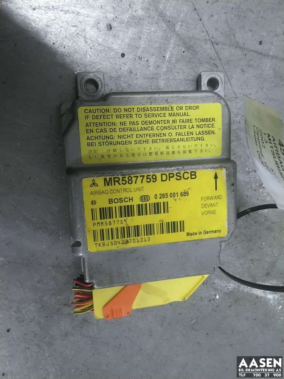 Airbag elektronikk til Mitsubishi Colt, 2004-2008 (Type VII, Fase 1)  (MR587759)