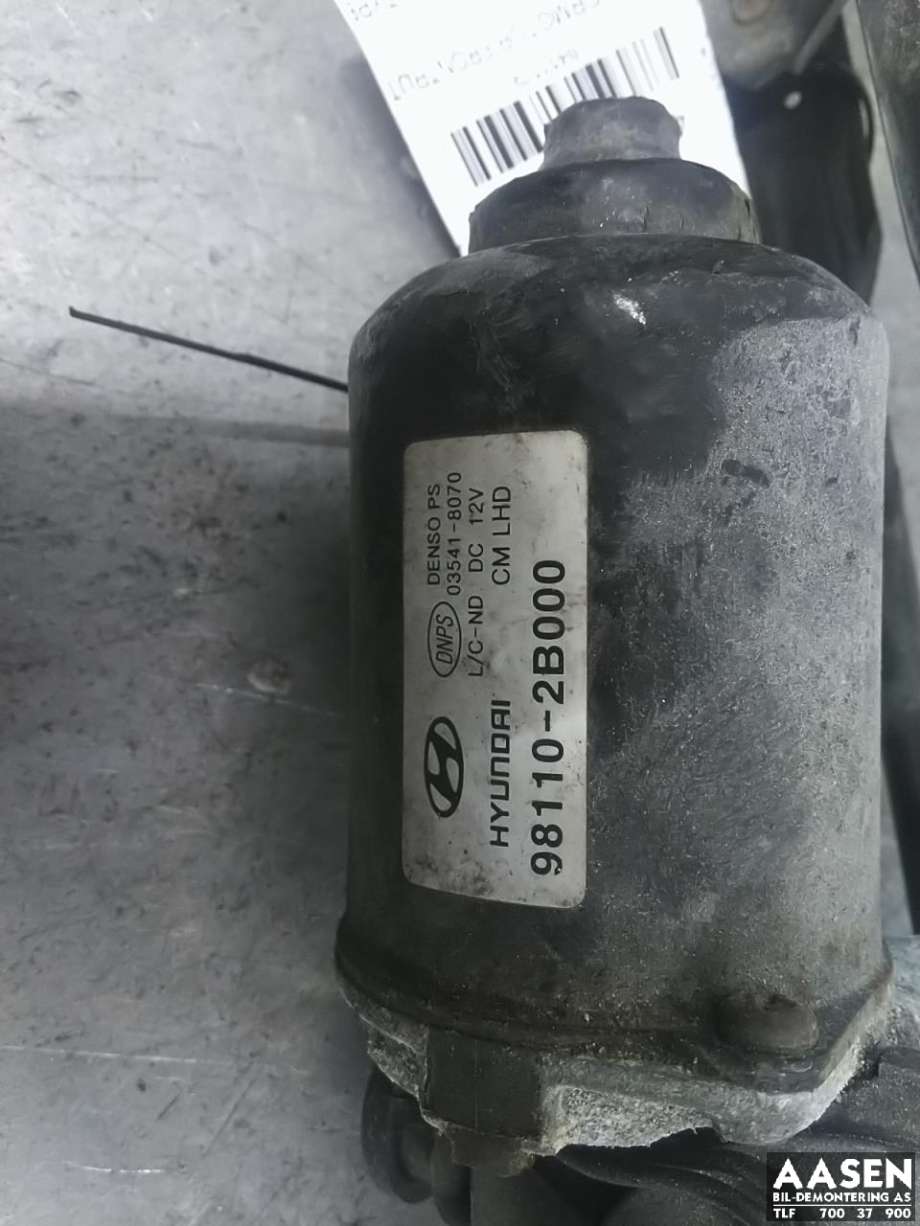 Viskermotor frontrute komplett m/overføring til Hyundai Santa Fe 2006-2009 (Type II, Fase 1)  