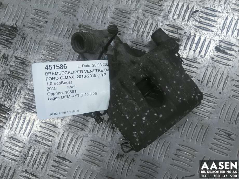 Bremsecaliper venstre bak til Ford C-Max, 2010-2015 (Type II, Fase 1)  