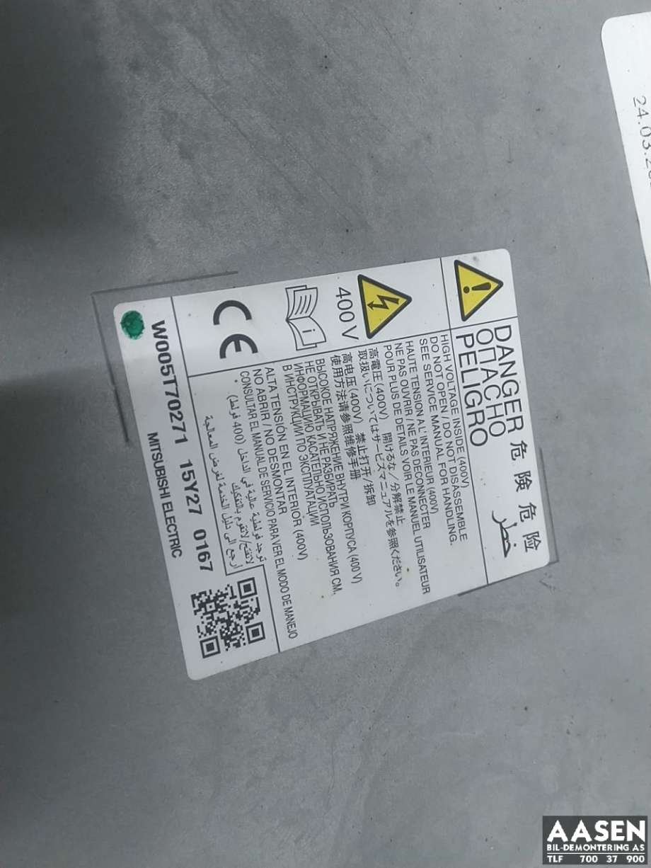 Batterilader (OBC - On Board Charger) til Mitsubishi Outlander 2015-->> (Type III, Fase 2)  (9481A050|)