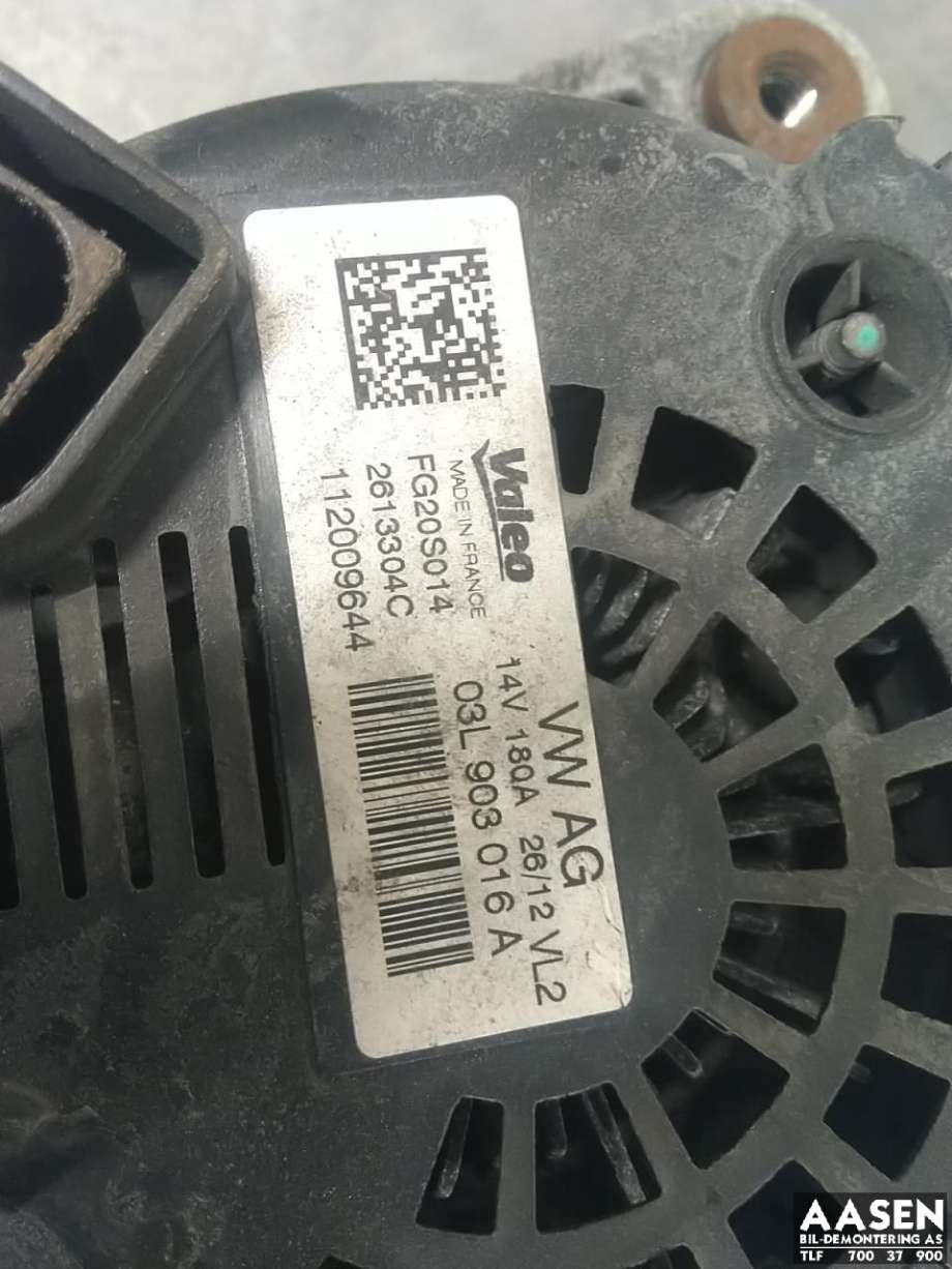 Dynamo diesel til Audi A6 2011-2014 (Type IV, Fase 1) (C7) (C7) (03L 903 017 B|03L 903 017 BX|)
