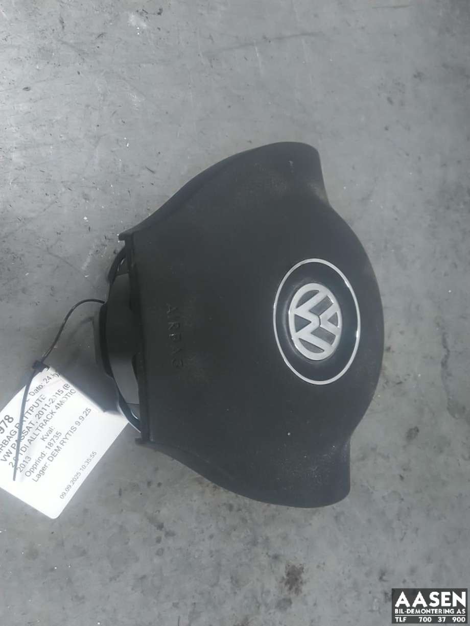 Airbag rattpute til VW Passat, 2011-2015 (B7) (B7) 