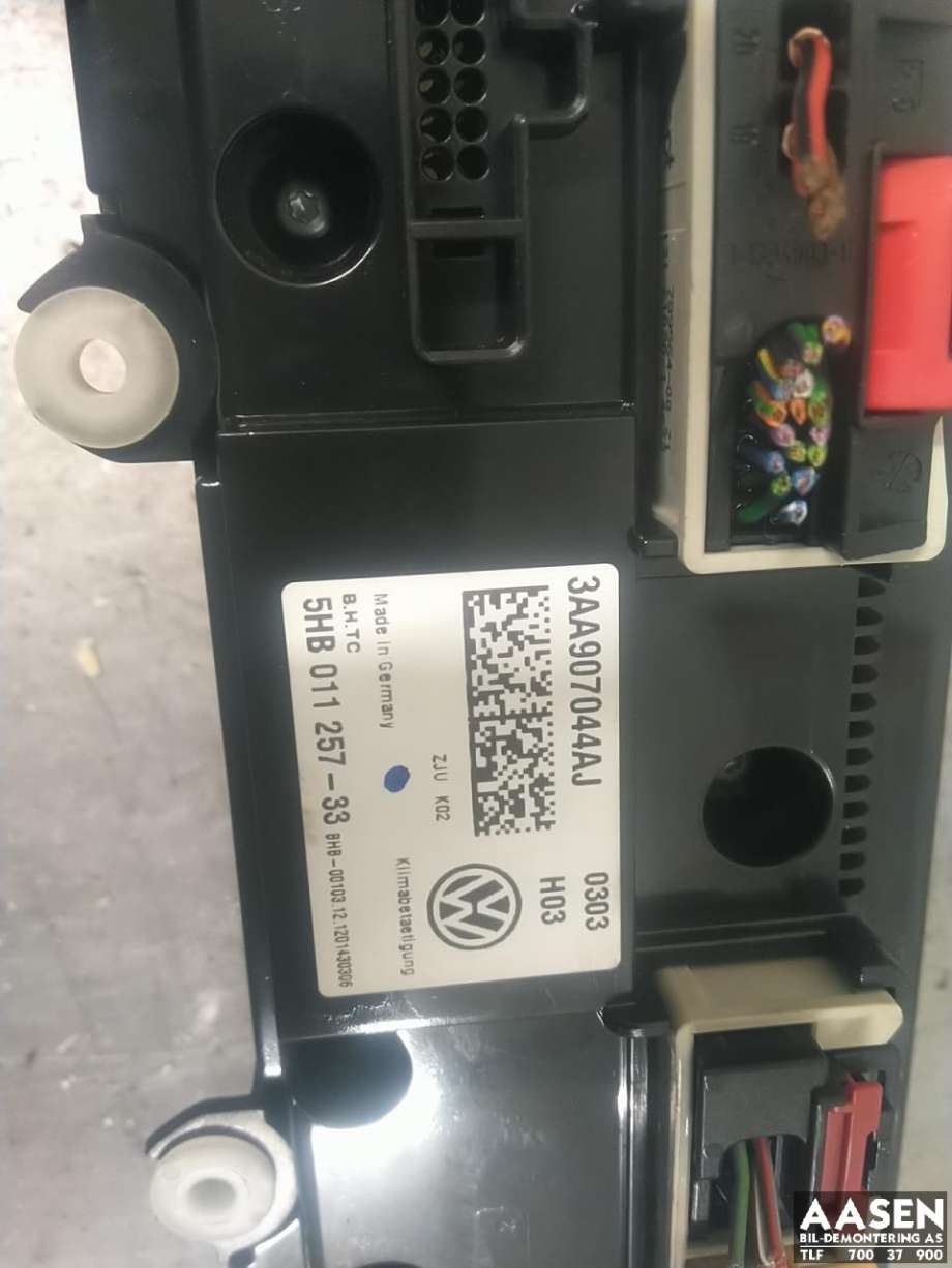 Varmeapparat betjening til VW Passat 2011-2015 (B7) (B7) 