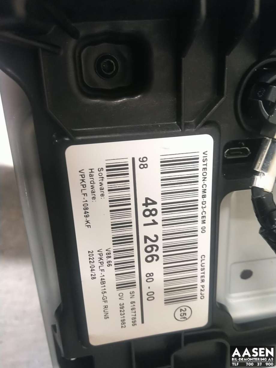 Instrumentpanel til Opel Corsa-e 2019-->>  