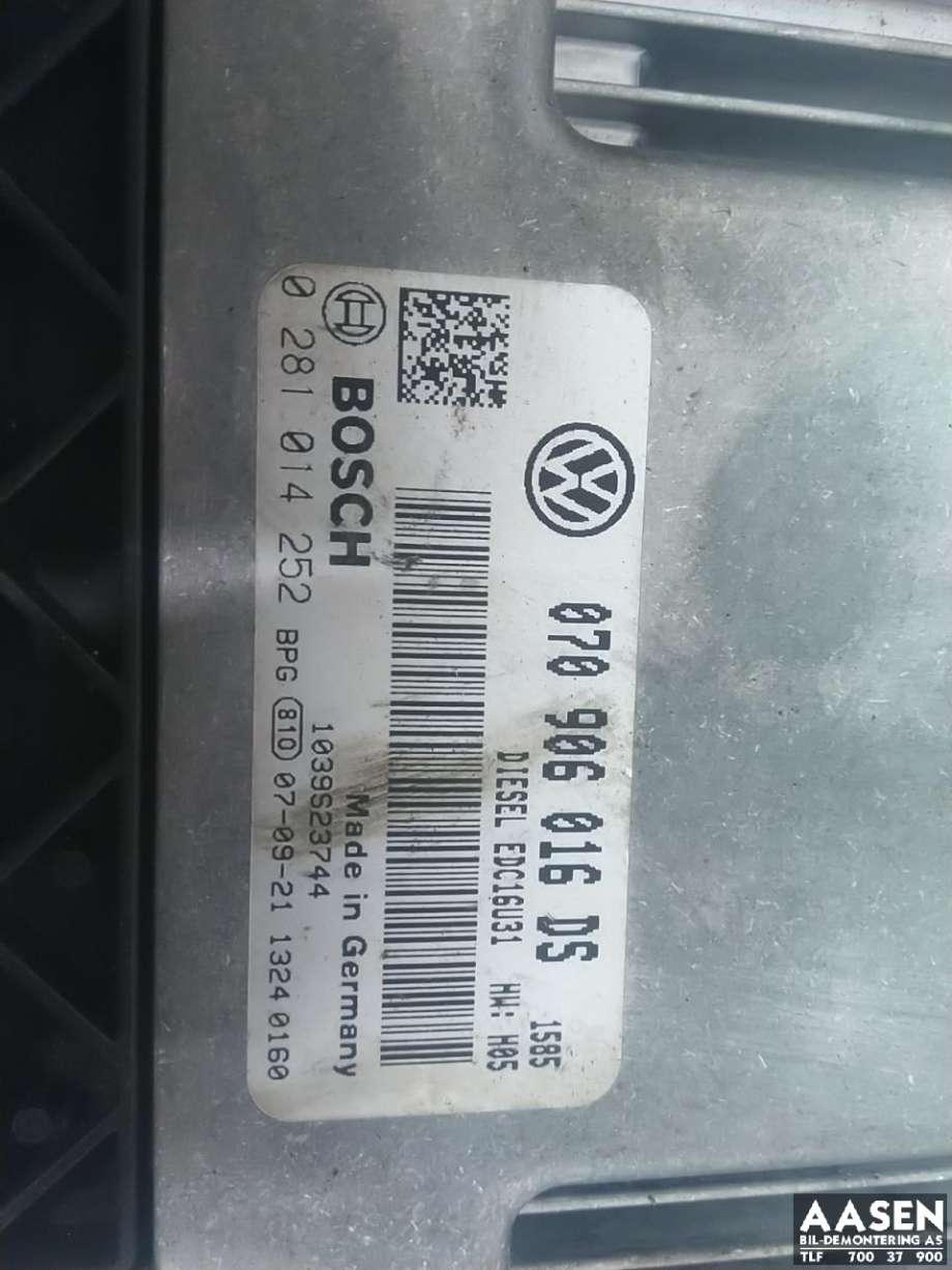 Styreenhet motor til VW Transporter / Caravelle 2003-2009 (Fase 1) (T5) (T5) (070 906 016 DS|070 906 016 EC|)