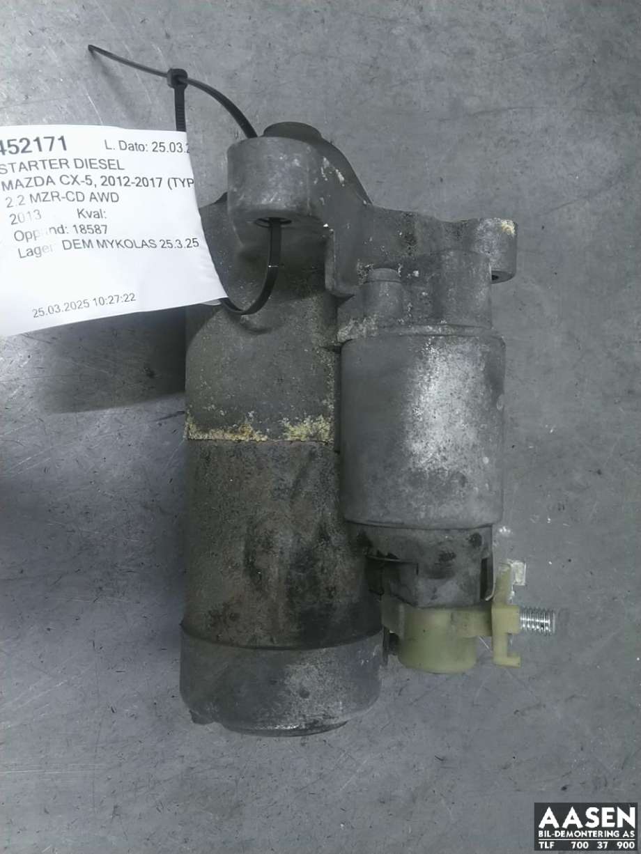 Starter diesel til Mazda CX-5, 2012-2017 (Type I)  