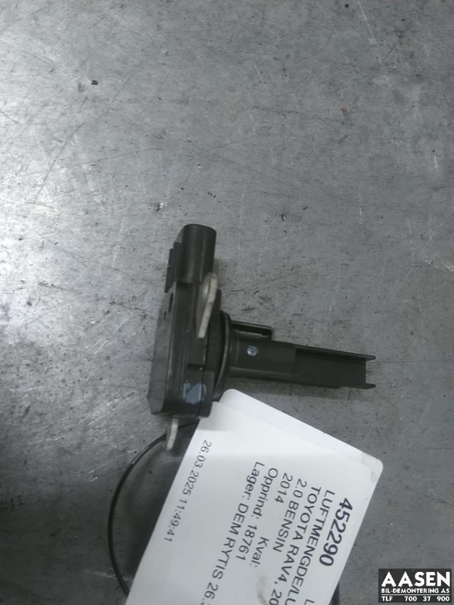 Luftmengde/luftmassemåler til Toyota RAV4, 2013-2015 (Type IV, Fase 1)