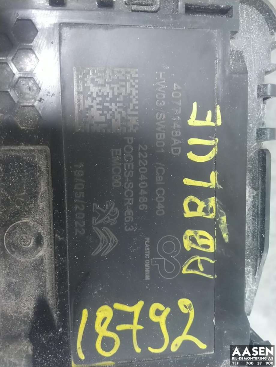 AdBlue pumpe til Toyota Proace 2016-->> (Type II)  (SU001C2877|222040486|)