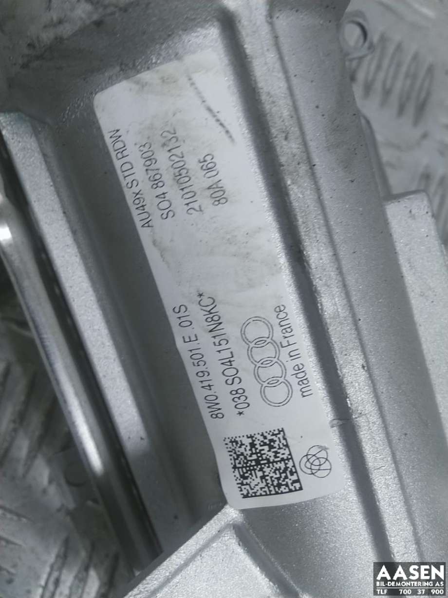 Rattaksel til Audi A4, Allroad 2016-->> (Type II) (B9) (B9) (8W0 419 501 E|)