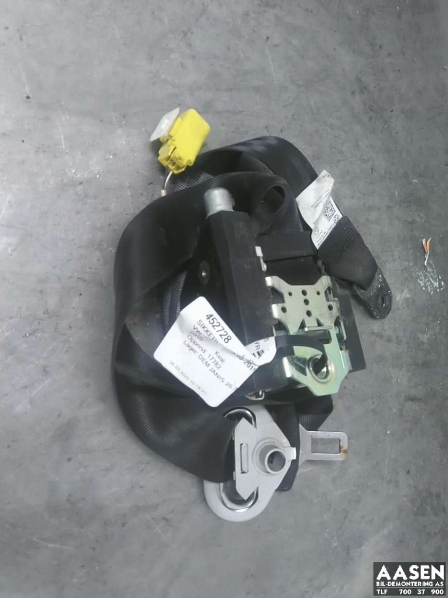 Sikkerhetsbelte foran høyre til VW Caddy 2010-2015 (Type III, Fase 2) (2K5 857 806 A|)