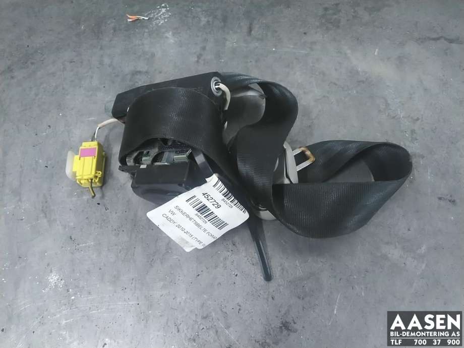 Sikkerhetsbelte foran venstre til VW Caddy 2010-2015 (Type III, Fase 2) (2K5 857 805 A|)