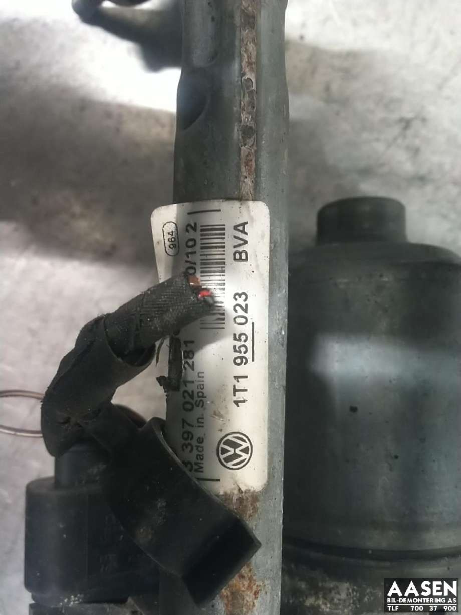 Viskermotor frontrute komplett m/overføring til VW Caddy 2010-2015 (Type III, Fase 2)  (1T1 955 023 A|2K1 955 023 J|)