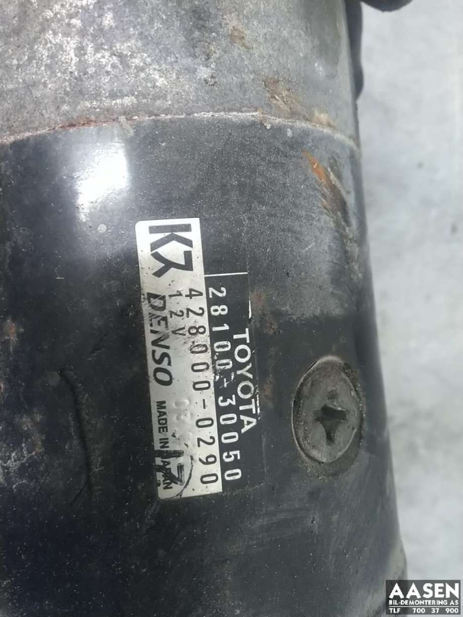 Starter diesel til Toyota Hiace 2007-2012 (Fase 3)  (28100-30050|)