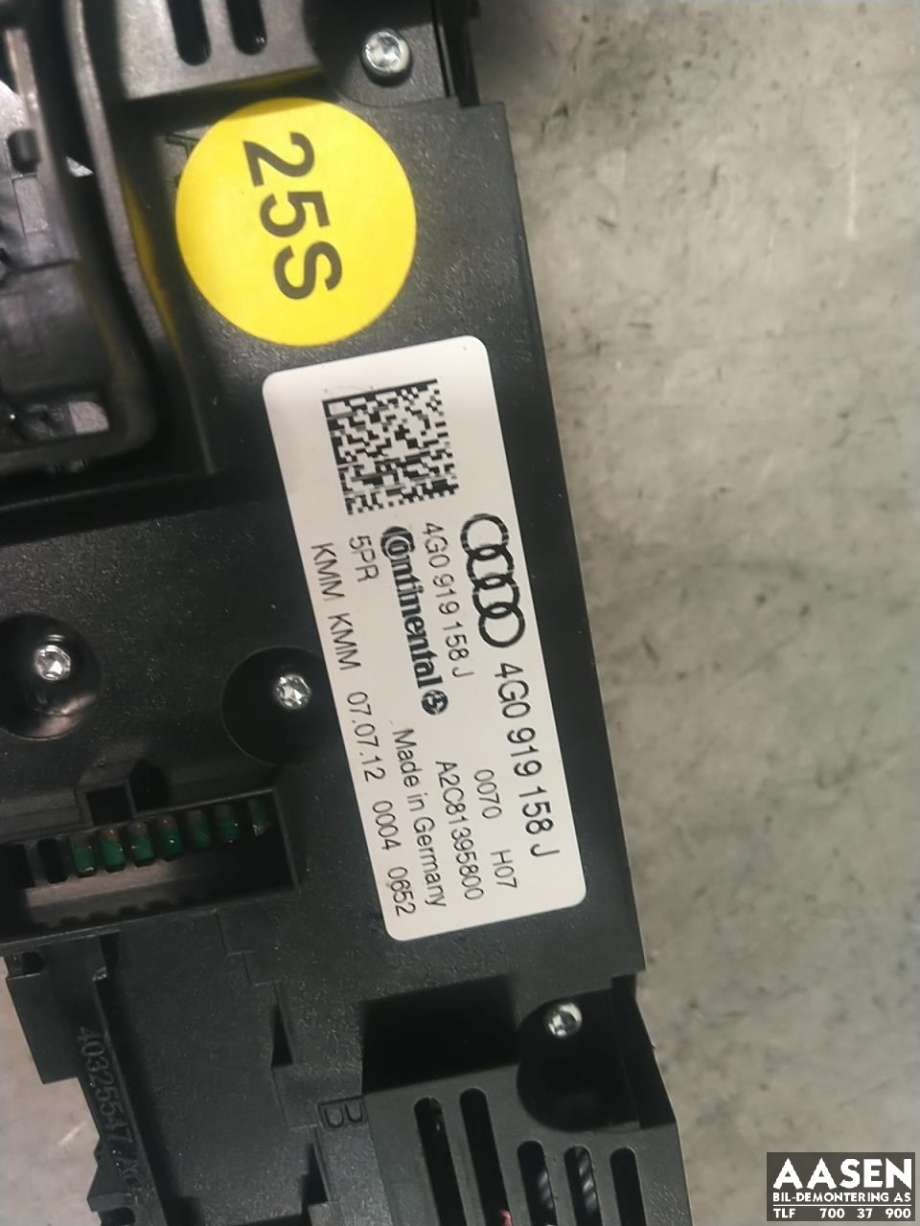 Varmeapparat betjening bak til Audi A6 2011-2014 (Type IV, Fase 1) (C7) (C7) (4G0 919 158 J|)