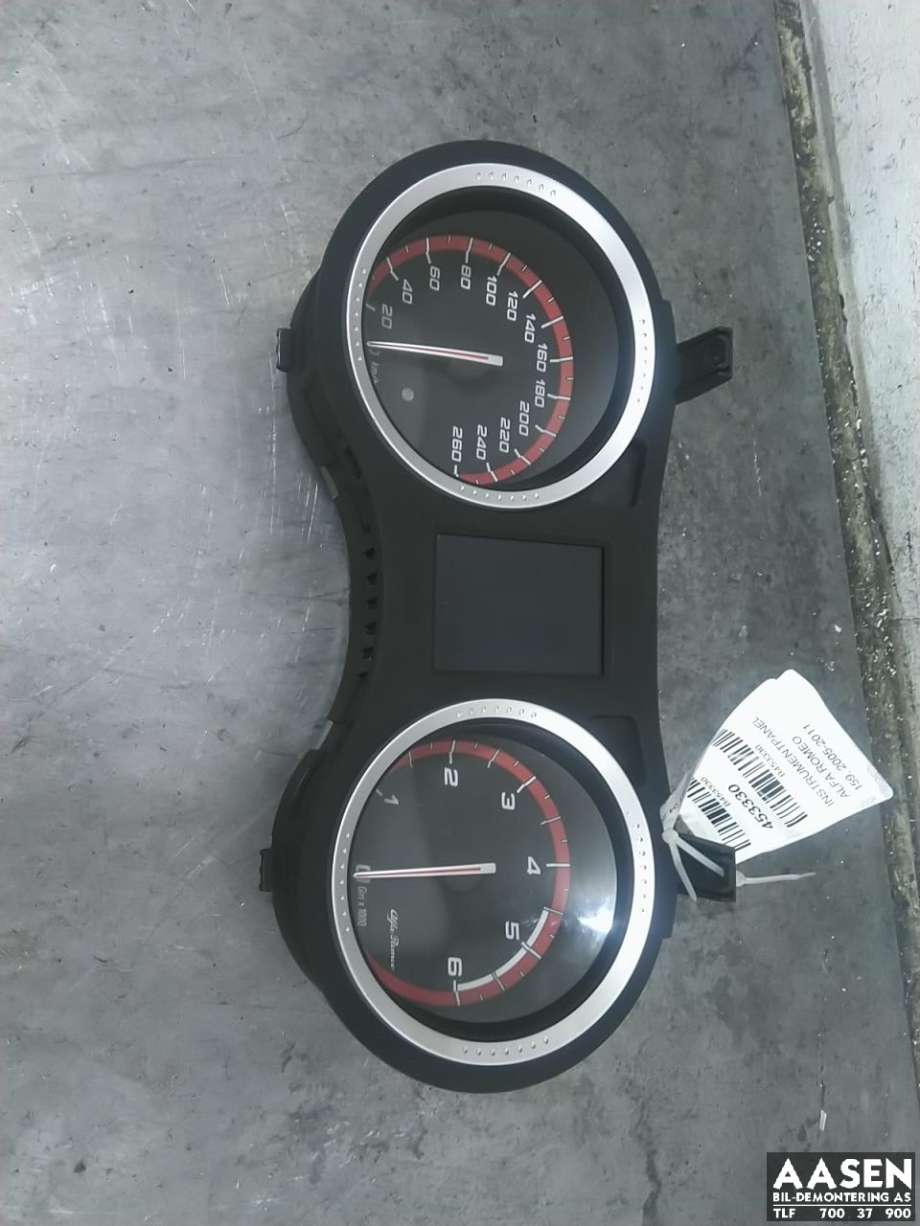 Instrumentpanel til Alfa Romeo 159, 2005-2011  