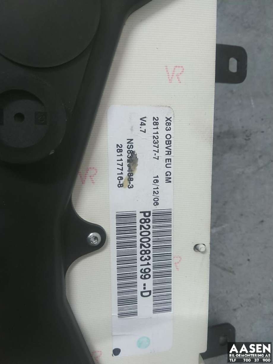 Instrumentpanel til Opel Vivaro A 2006-2014