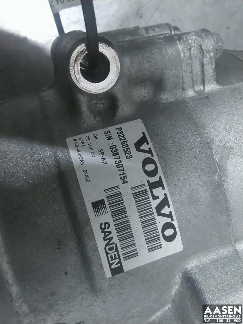 Aircondition kompressor hybrid til Volvo V60 / V60 CC 2018-->> (Type II)  (SANDEN|32260523|36012838|)