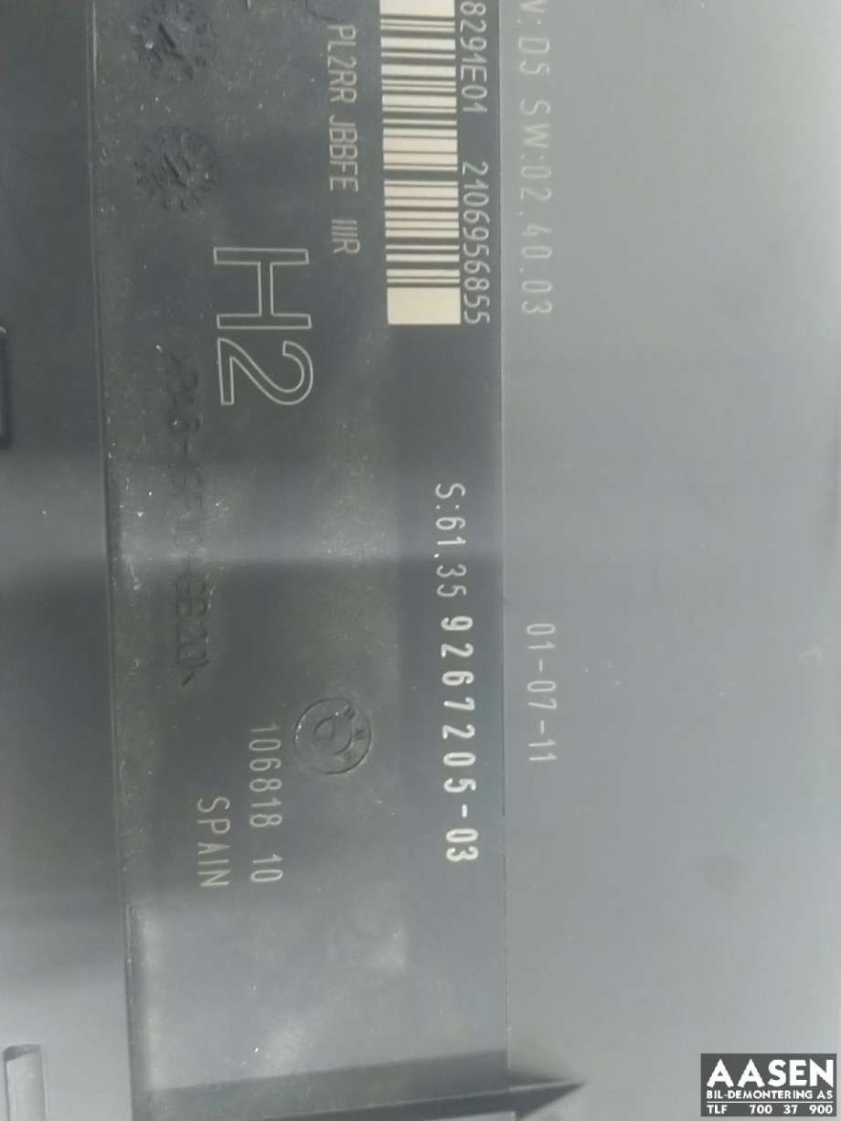 Styreenhet diverse til BMW 3-Serie 2005-2011 (E90/E91/E92/E93) (E90/E91/E92/E93) 
